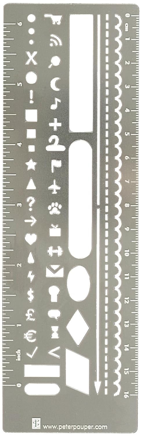 Peter Pauper Press Metal Stencil Bookmark