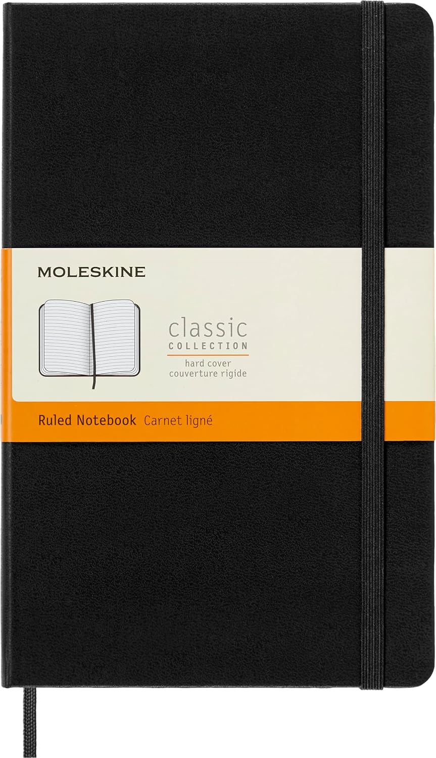 Moleskine Classic Large black ruled hardcover notebook